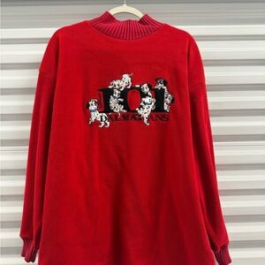 Vintage 1990s Disney 101 Dalmatians Fleece Turtleneck